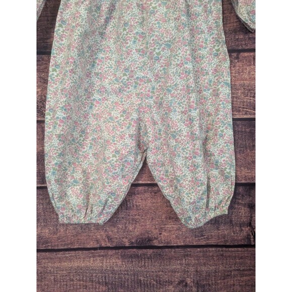 Vintage Baby Girl 18 Month Bubble Romper One Piece Floral USA Made Rare Editions - Picture 3 of 10